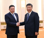 习近平会见蒙古人民党主席、国家大呼拉尔主席恩赫包勒德 - 外事侨务办