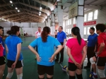 李小平副局长看望参加全运会气排球预赛的集训运动员 - 体育局