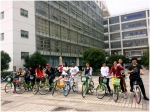 国际交流学院组织开展了“初见南大”校园骑行活动 - 南昌大学