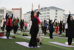 我校开展庆祝三八妇女节瑜伽比赛活动 - 江西中医药高等专科学校