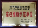 我校荣获高新区“高校维稳示范单位”荣誉称号 - 南昌工程学院