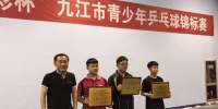 九江市举办2018年青少年乒乓球和羽毛球锦标赛 - 体育局